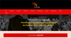 Desktop Screenshot of maeventosycongresos.com
